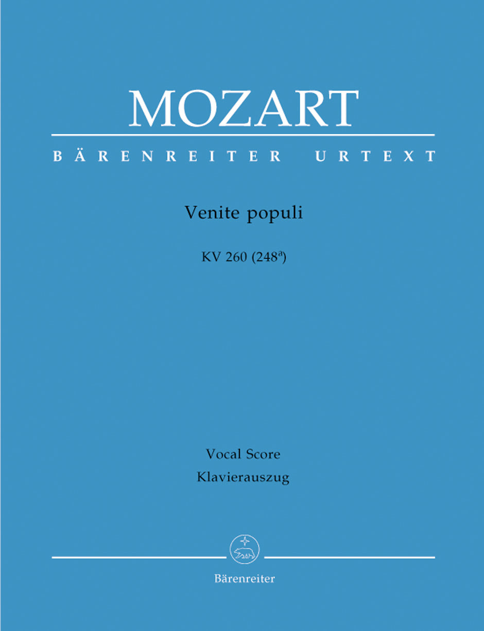 Mozart Venit Populi K260 V/S BA