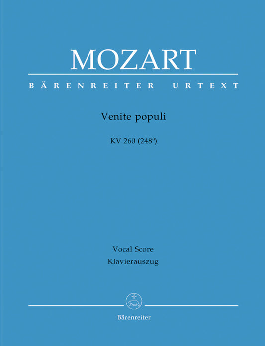 Mozart Venit Populi K260 V/S BA