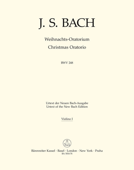 Bach Christmas Oratorio Vln1 Pt BA
