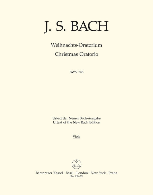 Bach Christmas Oratorio Viola Pt BA