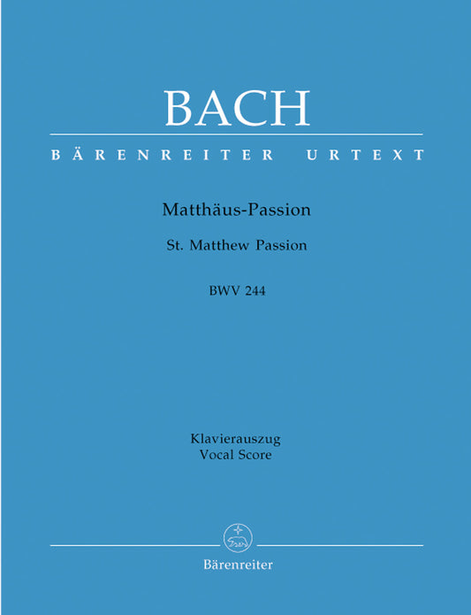 Bach St Matthew Passion V/S Bar BWV244