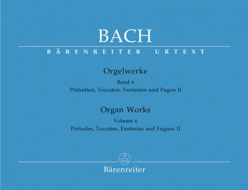 Bach JS Organ Works Vol6 Pre Toc Fant&F