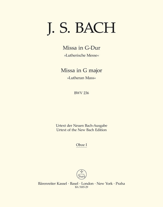 Bach Mass Gmaj Lutheran Oboe1