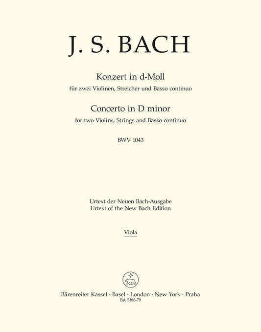 Bach Concerto Dmin 2Vln Part Vla BA