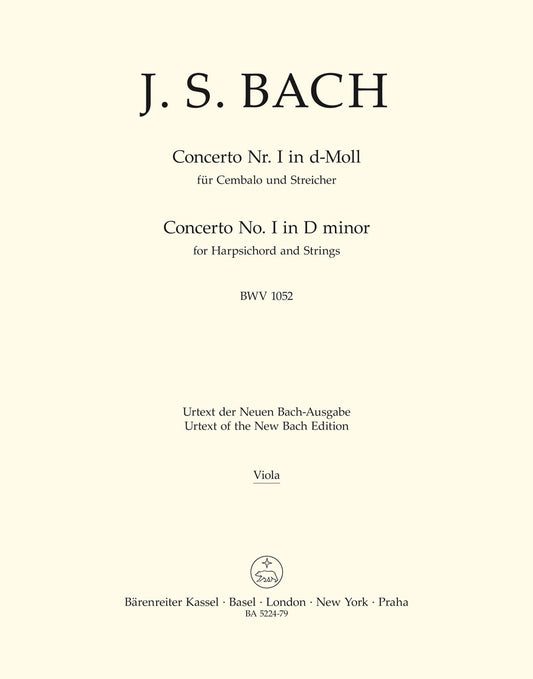 Bach Concerto 1 Kbd Dmin Vla BWV1052 BA