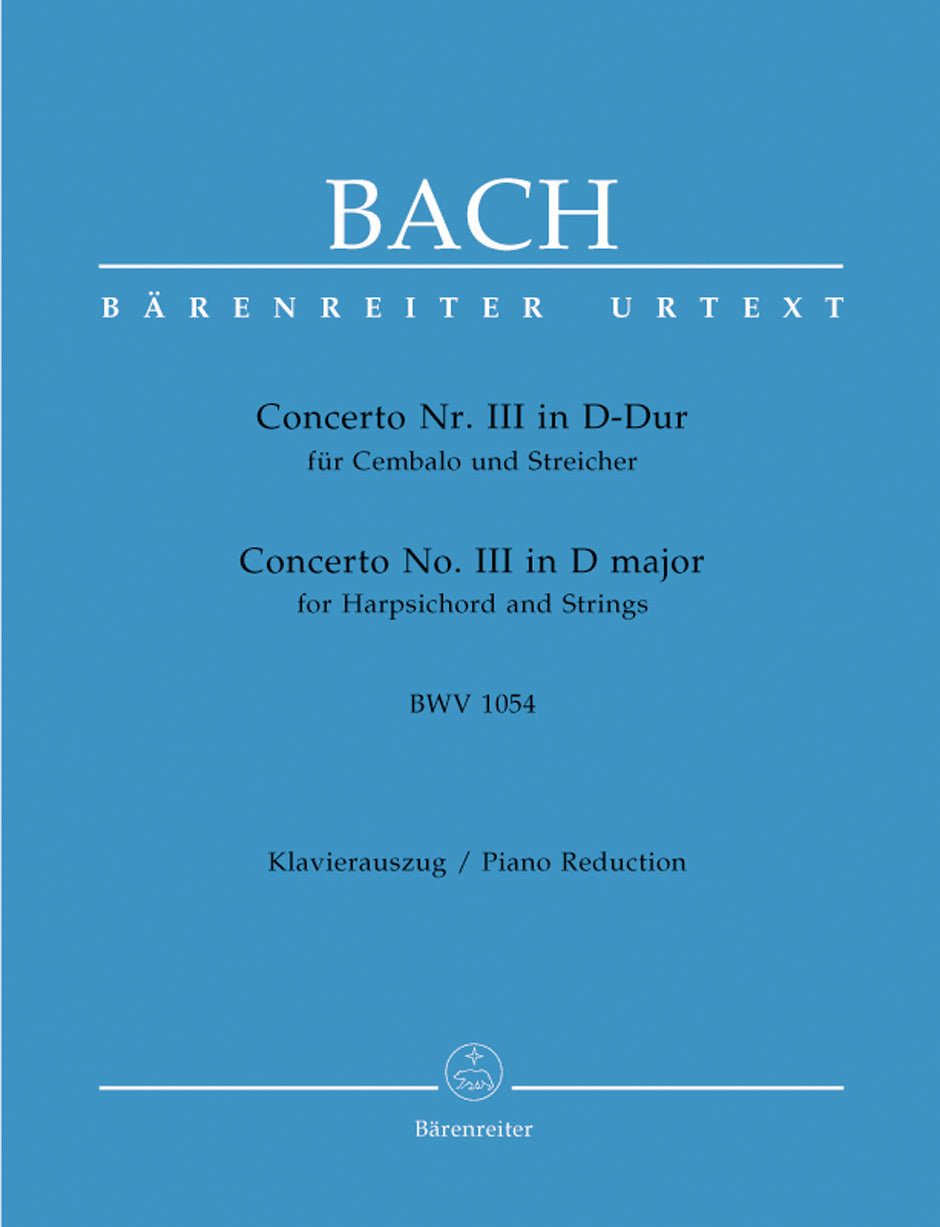 Bach Concerto No3 Dmaj Harpsichord/Orc