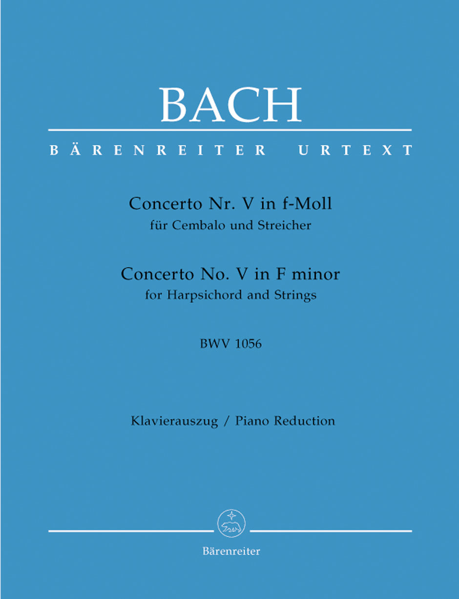 Bach Kbd Concerto No5 Fmin BWV1056 Pno