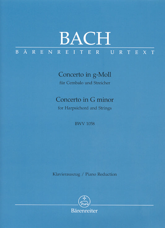 Bach Kbd Concerto Gmin BWV1058 Piano Re