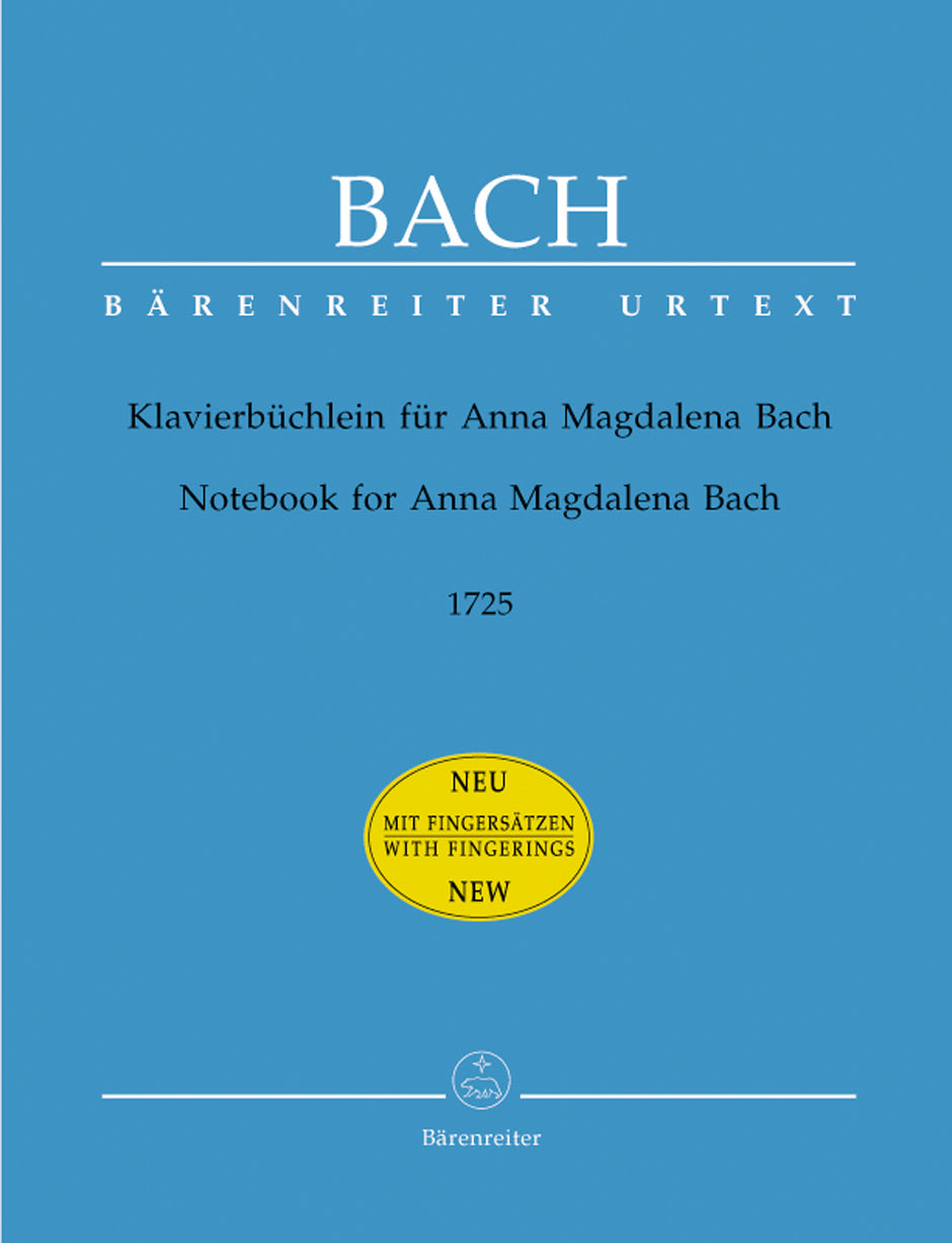 Bach Anna Magdalena Notebook w/fingerin