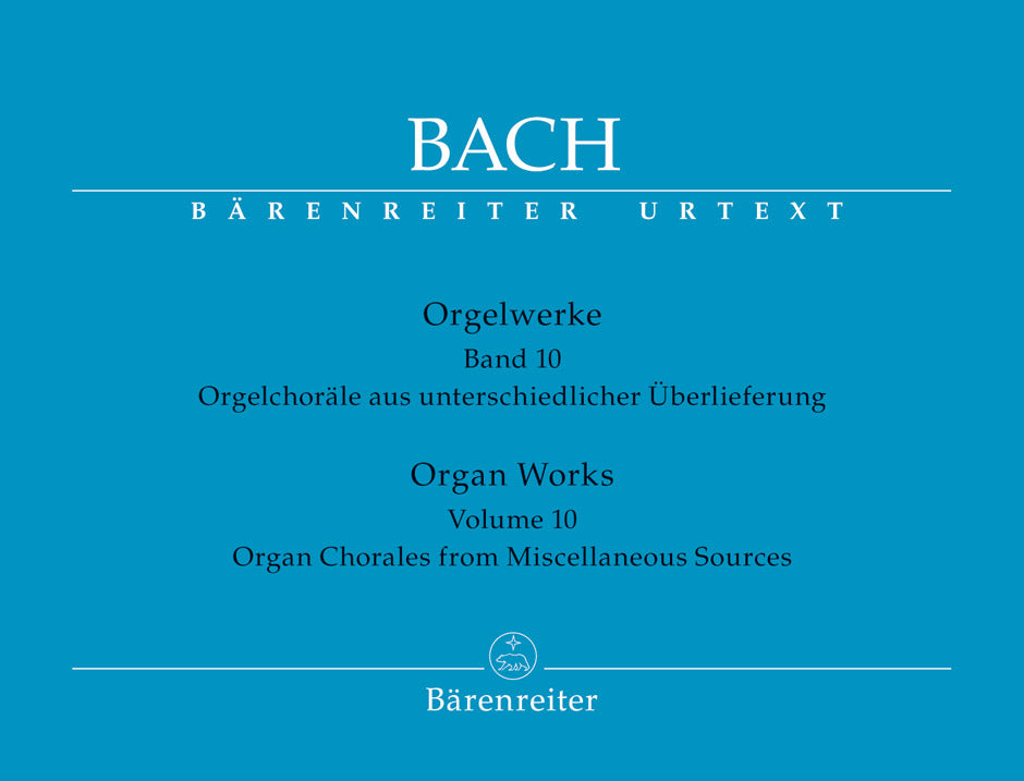 Bach Organ Chorales misc sources BA