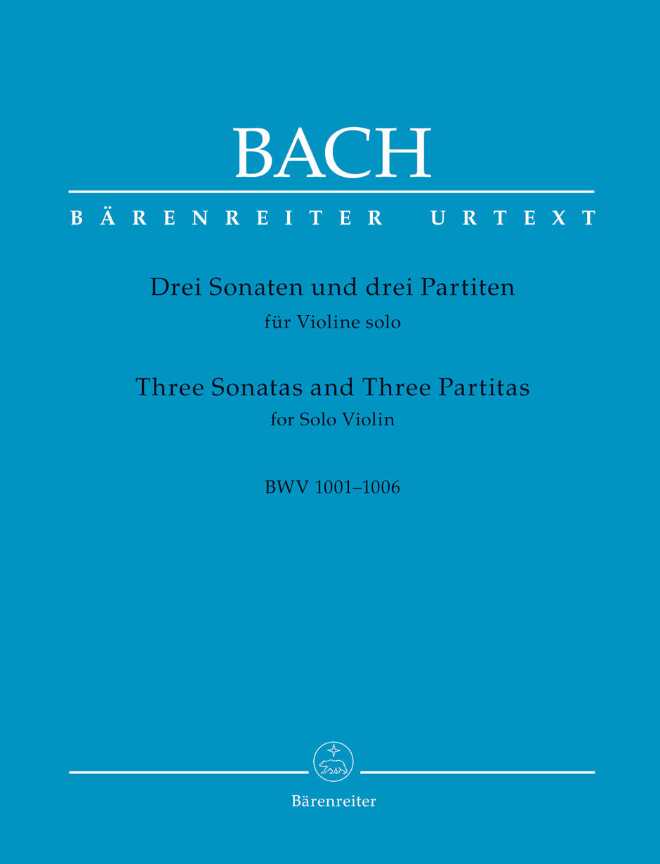 Bach 3 Sonatas 3 Partitas BWV1001-1006