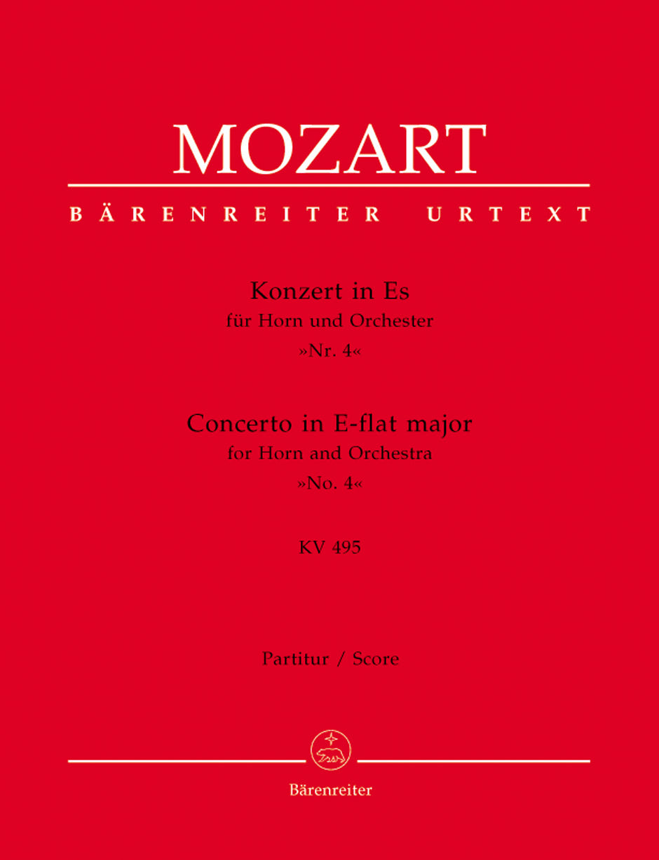 Mozart Horn Concerto 4 Eb KV495 F/S BA