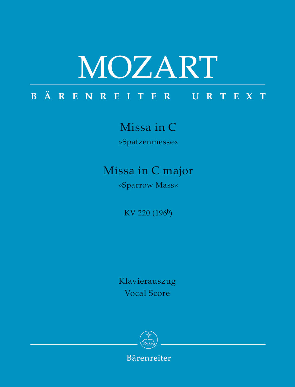 Mozart Mass C maj KV 220 Sparrow V/S