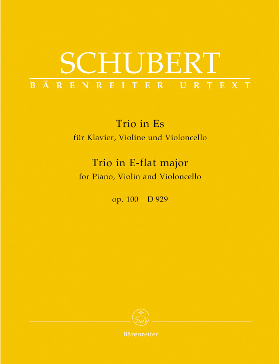 Schubert Pno Trio Eb Op100 D929 Pts BA