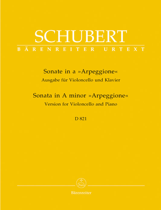 Schubert Arpeggione Sonata Vc & Pno D82