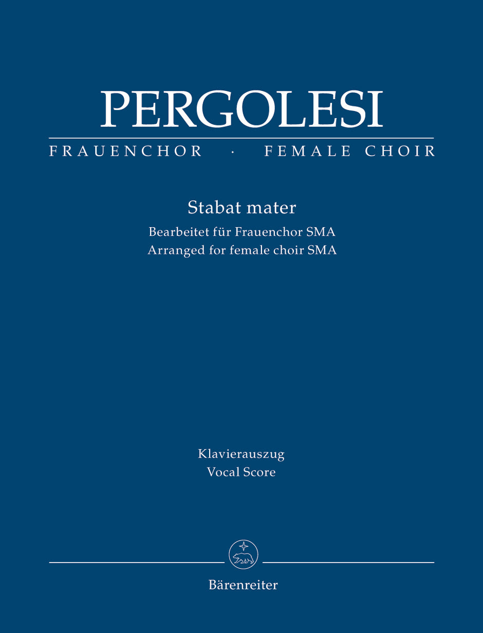 Pergolesi Stabat Mater V/S Fem Choir SM