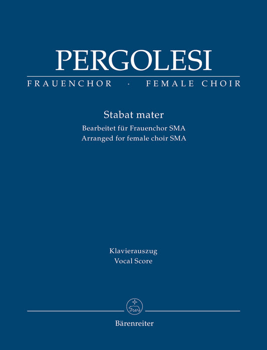 Pergolesi Stabat Mater V/S Fem Choir SM