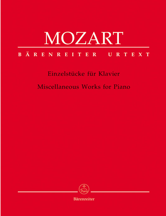 Mozart Miscellaneous Works for Piano BA