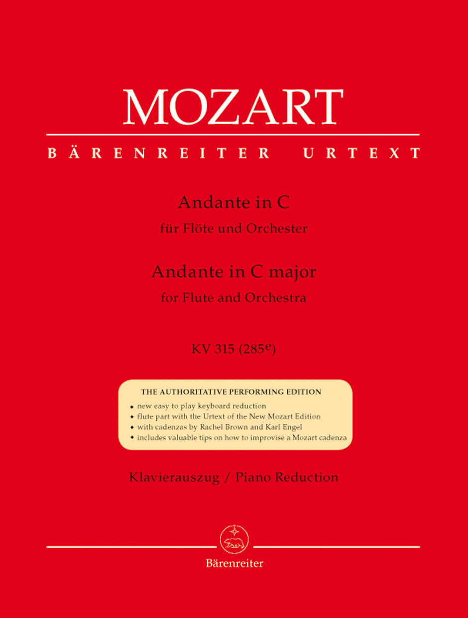 Mozart Andante in C K315 Flt+Pno BA