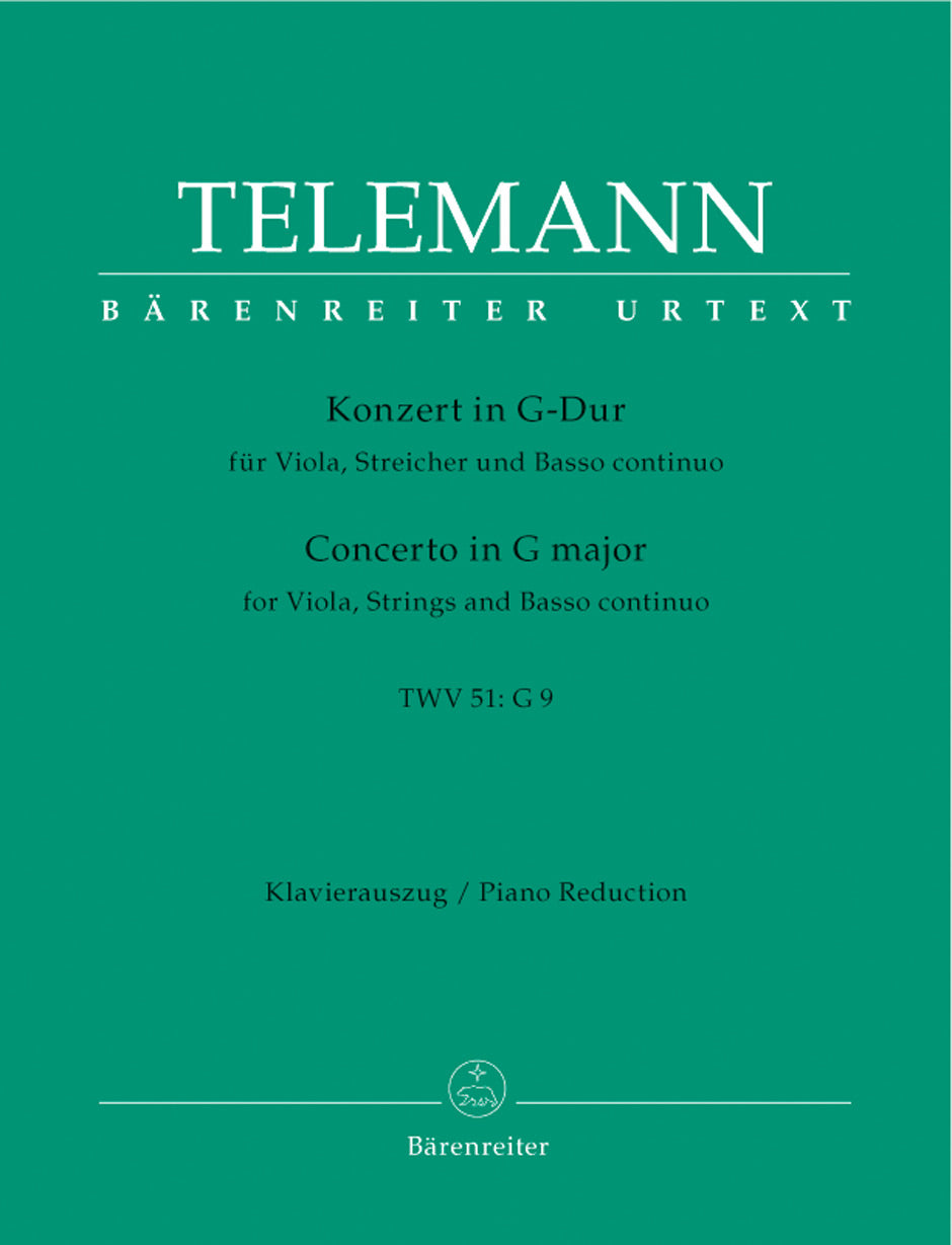 Telemann Vla Concerto G maj BA
