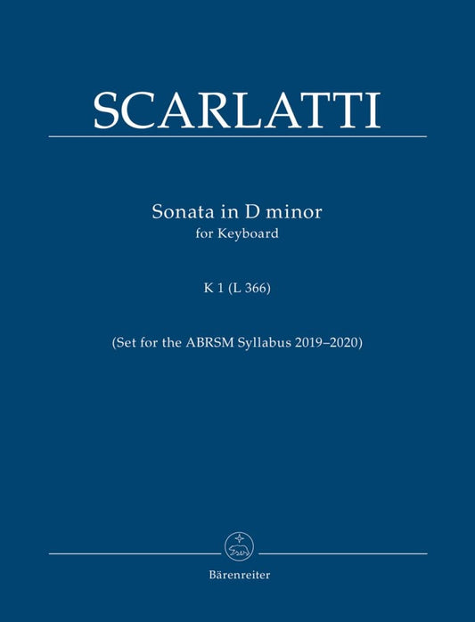 Scarlatti Sonata D min K1/L366 (AB 19/2