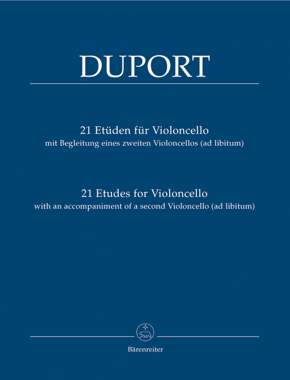 Duport 21 Etudes Vc + Accompaniment by