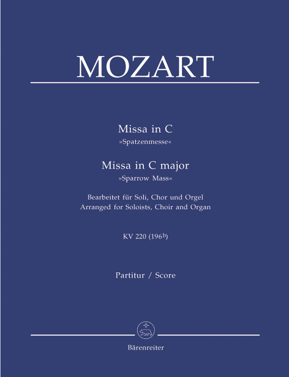 Mozart Mass C maj KV 220 Sparrow V/S