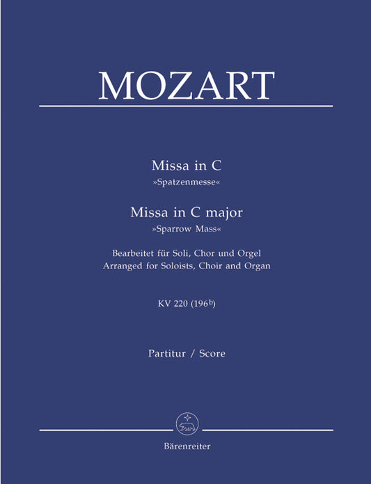 Mozart Mass C maj KV 220 Sparrow V/S