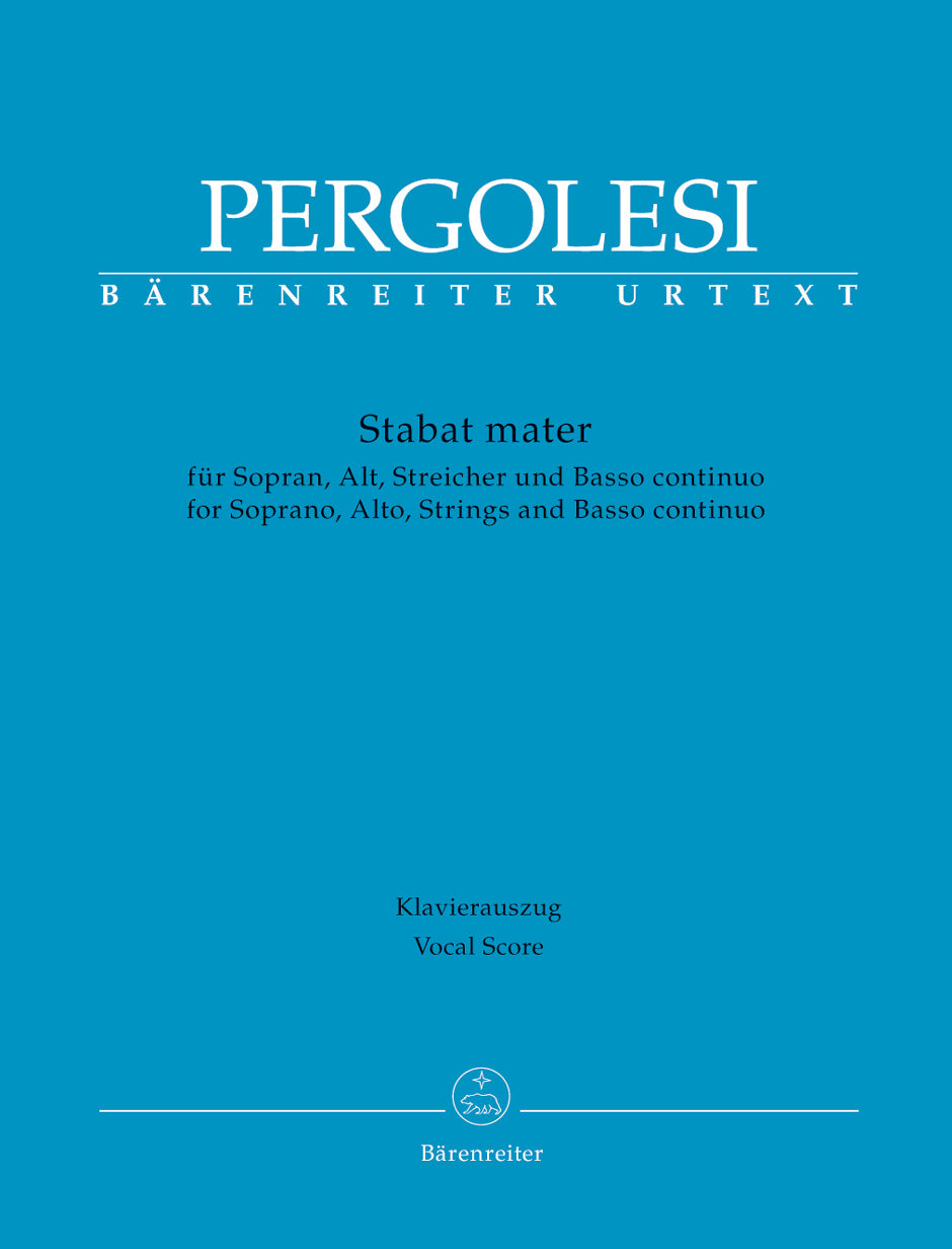 Pergolesi Stabat Mater SATB Bk BA7679-9