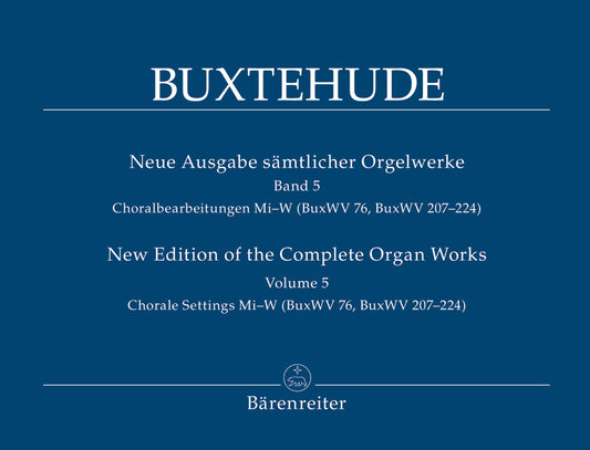 Buxtehude Complete Organ Works Bk5 New