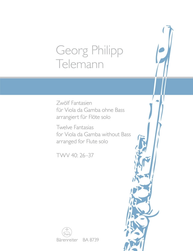 Telemann 12 Fantasias Vla d Gamba Arr F