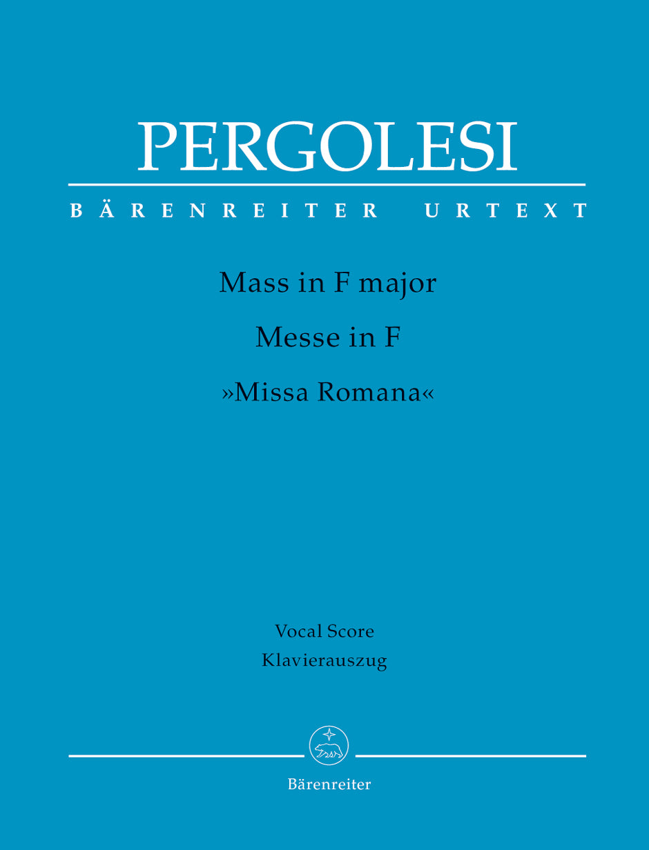 Pergolesi Mass In Fmaj BA