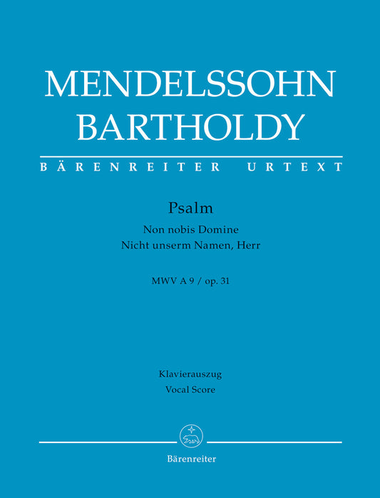 Mendelssohn Psalm Non Nobis Domine V/S