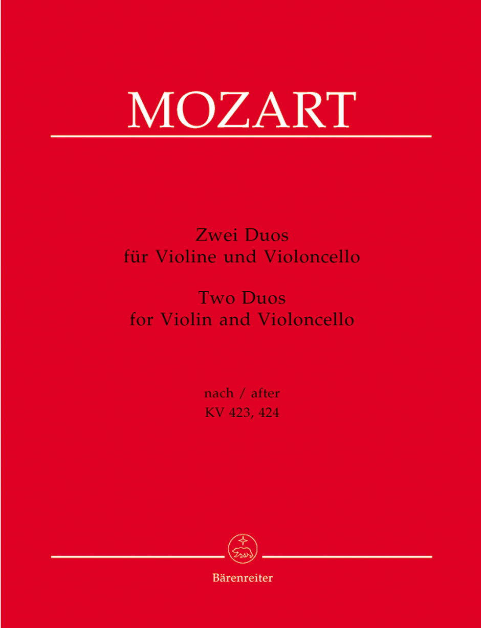 Mozart 2 Duos Vln&Vc KV423/424 Sc+Pts B