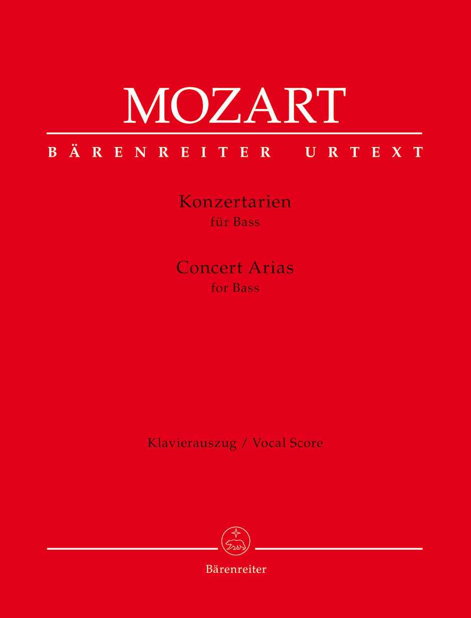 Mozart Concert Arias For Bass Vce&Pno B