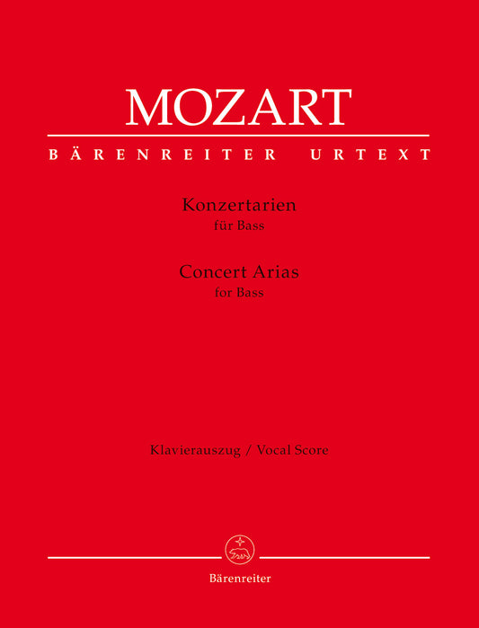 Mozart Concert Arias For Bass Vce&Pno B