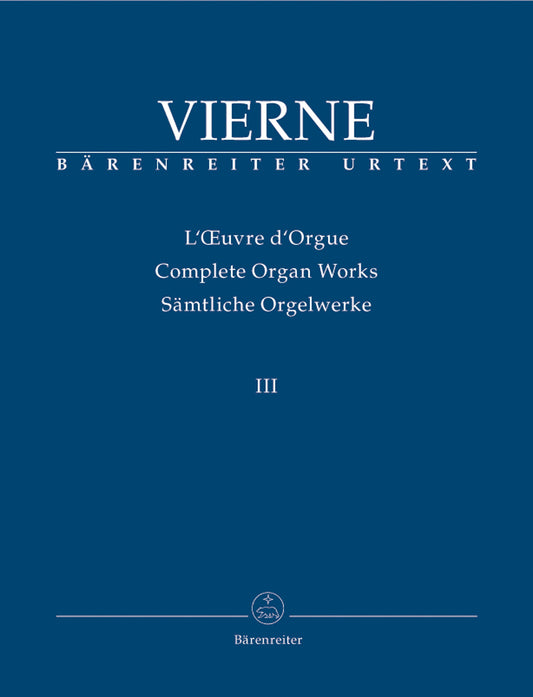 Vierne Comp Org WKs Vol3 BA Symph 3 Op2