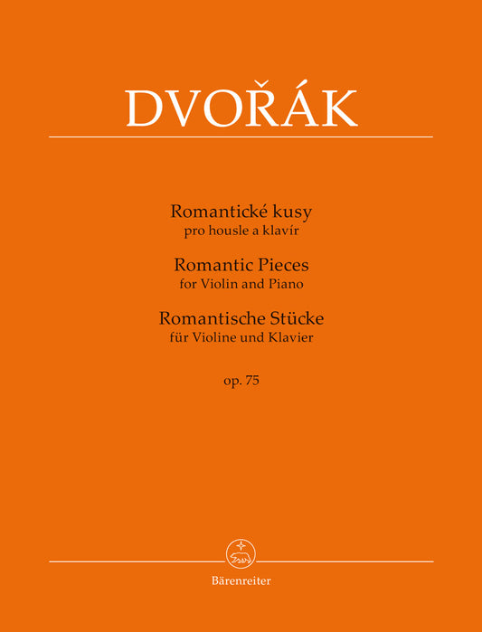 Dvorak Romantic Pieces Op75 Vln BA