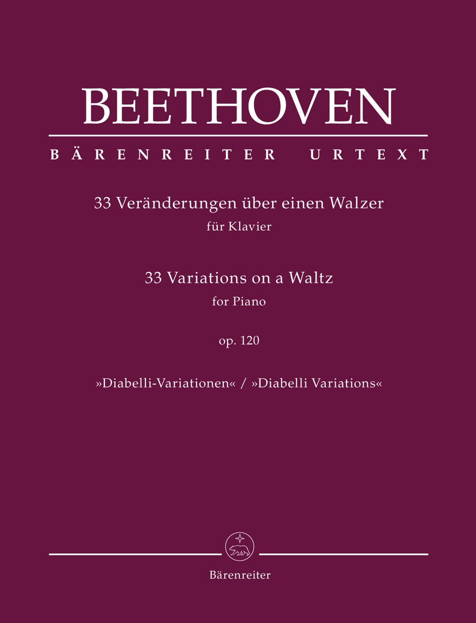 Beethoven 33 Variations on a Waltz Pno