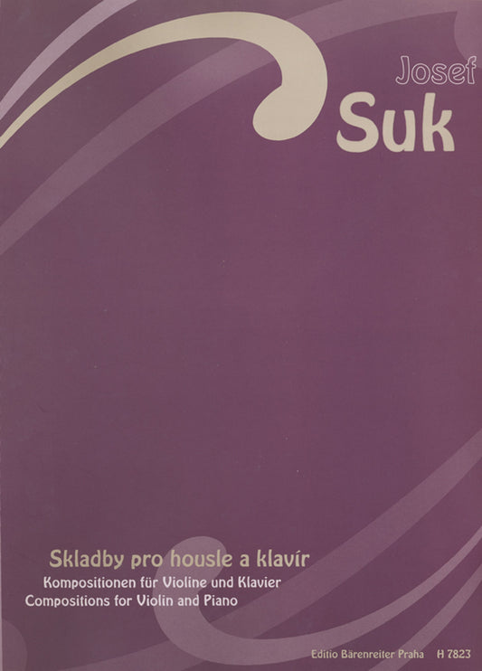 Suk Compositons for vln/pno BA