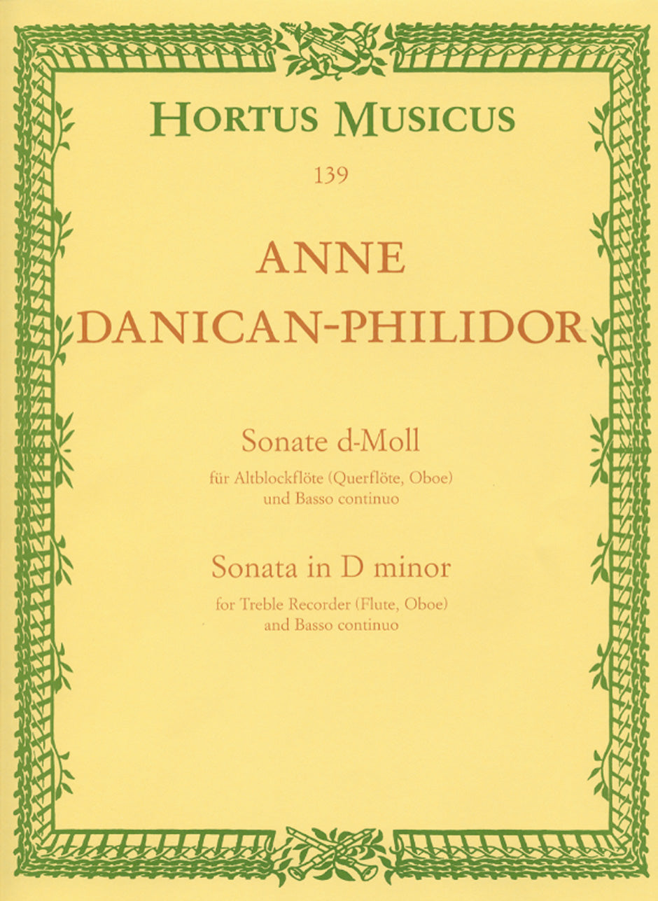 Danican-Philidor Sonata d min Treb Rec