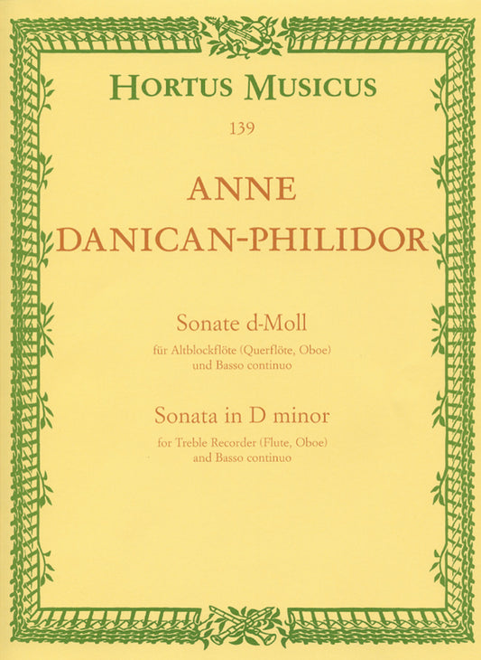 Danican-Philidor Sonata d min Treb Rec