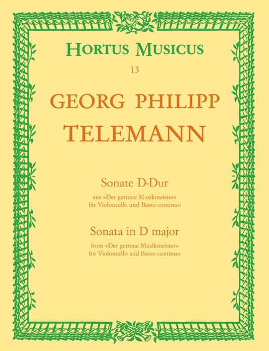 Telemann Cello Sonata in D HM13
