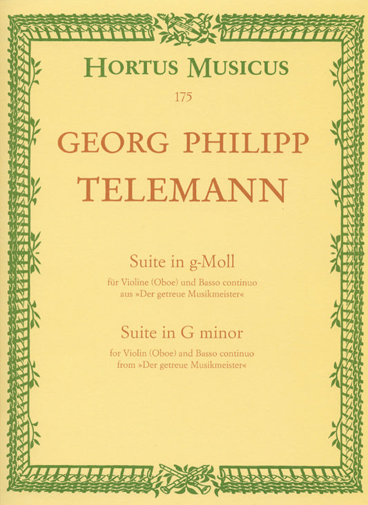 Telemann Suite in G Violin(oboe)&Contin