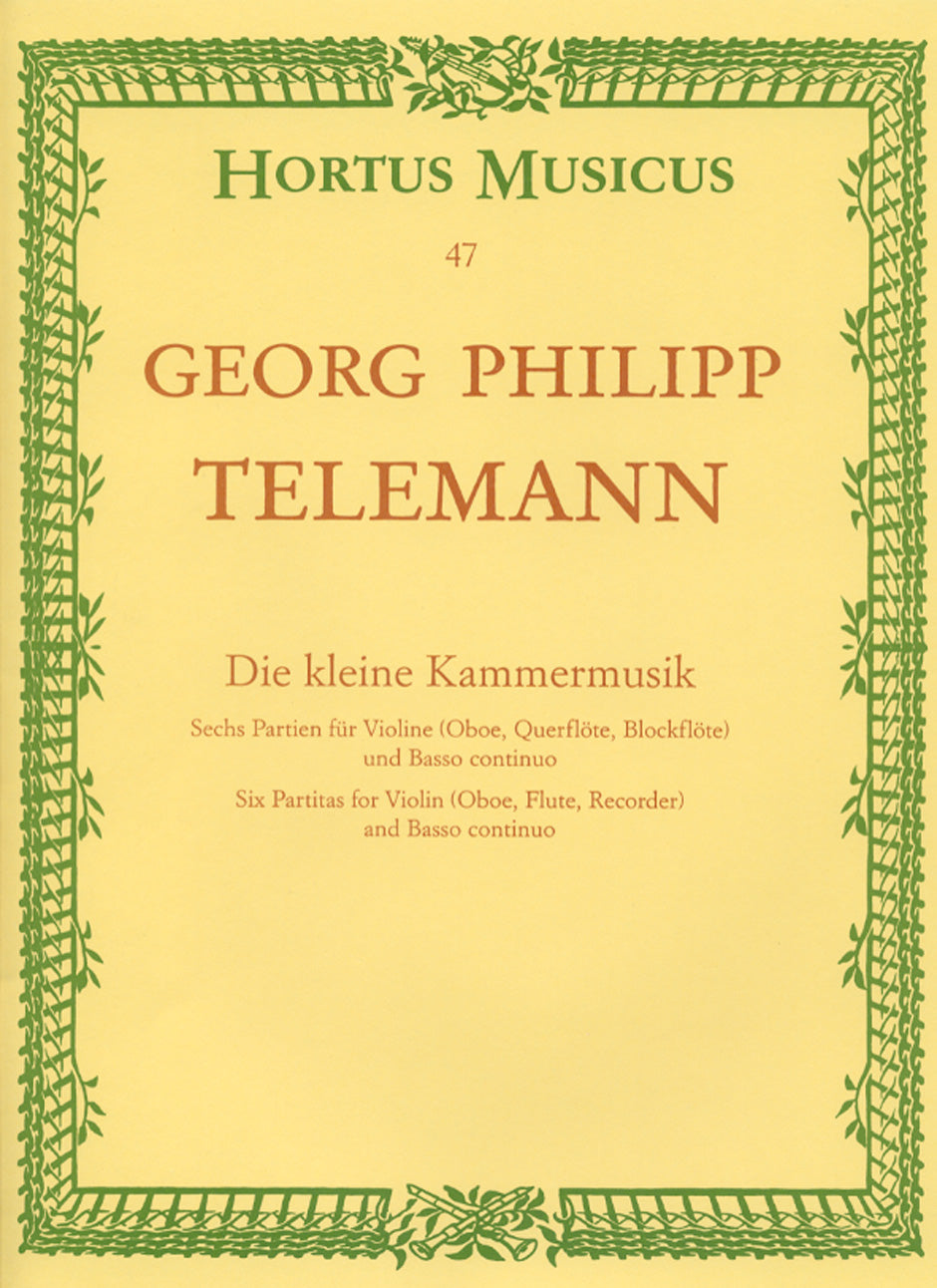 Telemann 6 Partitas Desc Recorder HM47