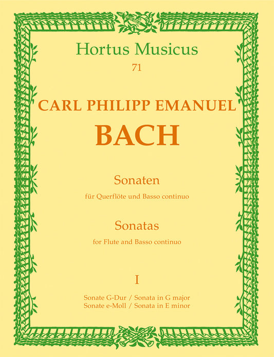 Bach CPE Flt Sonata No.1 Gmaj HM71