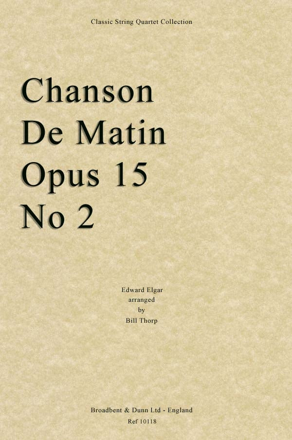 Chanson de Matin STR 4TET Thorp