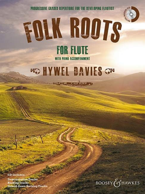 Folk Roots Flt&Pno Davies Bk+CD BHP