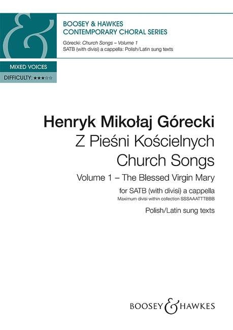 Gorecki Church Songs Vol1 SATB BHP