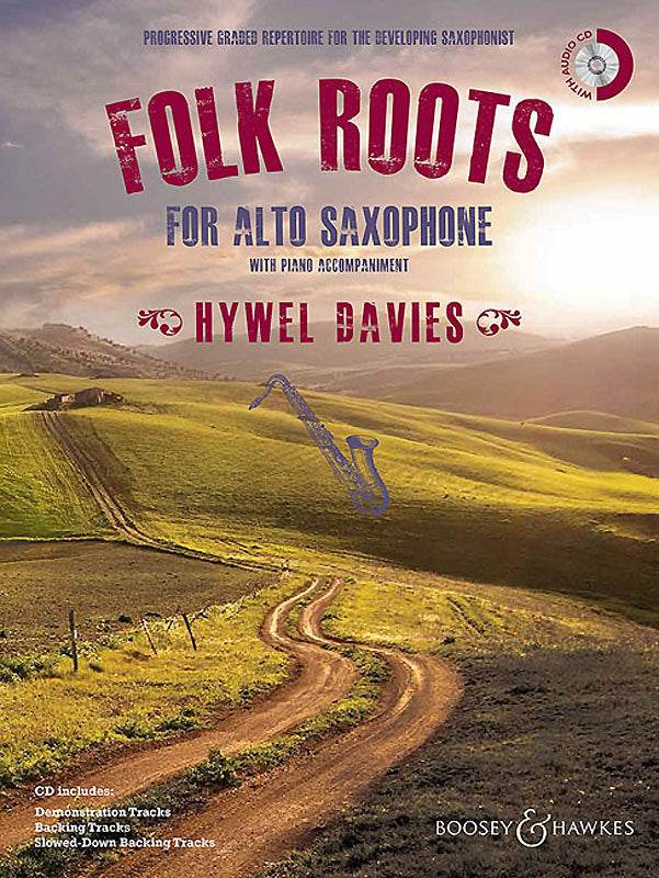 Folk Roots Alto Sax&Pno Davies Bk+CD BH